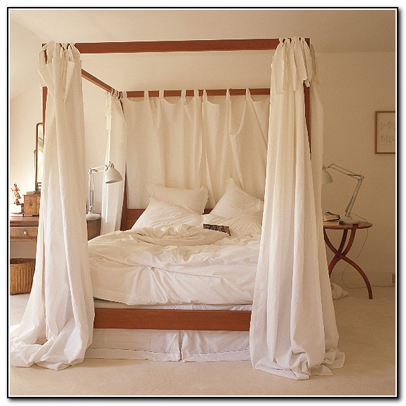 4 Poster Bed Canopy Curtains - Beds : Home Design Ideas # ...