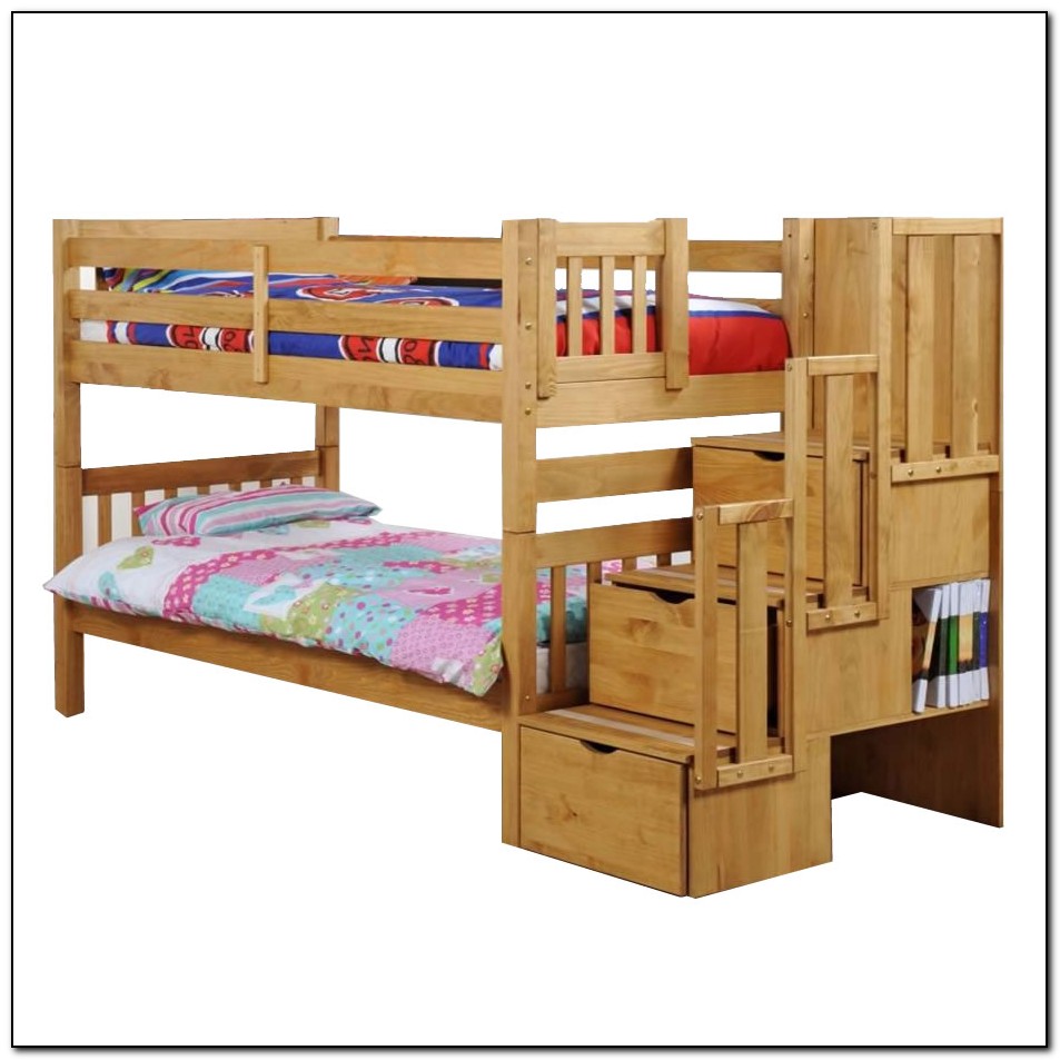 Bunk Bed With Trundle And Stairs Plans Bunk Bed With Trundle And Stairs Plans
