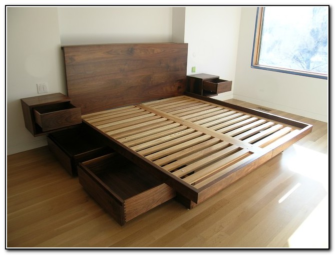 Diy Bed Frame With Storage Drawers Diy Bed Frame With Storage Drawers
