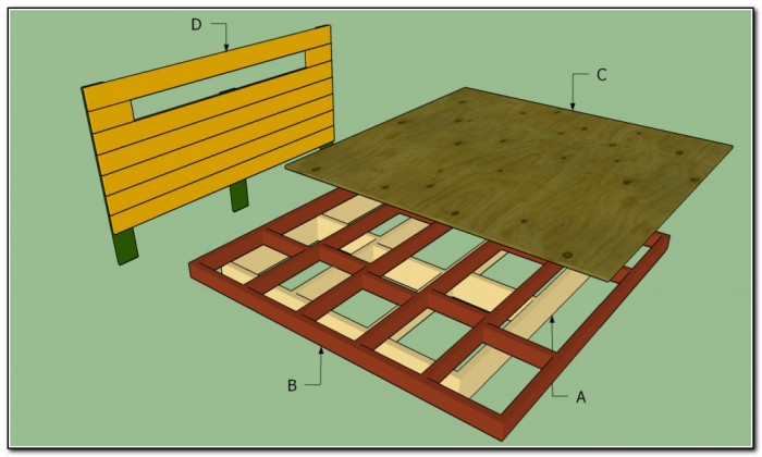 King Size Platform Bed Frame Plans King Size Platform Bed Frame Plans