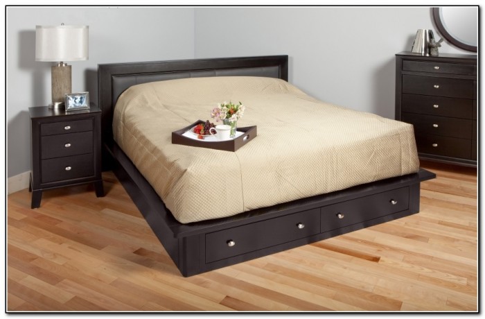 Platform Bed With Storage Drawers Platform Bed With Storage Drawers