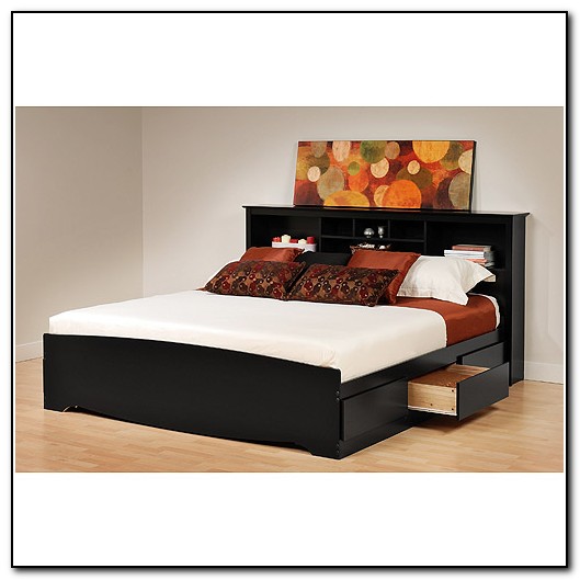 King Platform Bed Frame With Headboard King Platform Bed Frame With Headboard