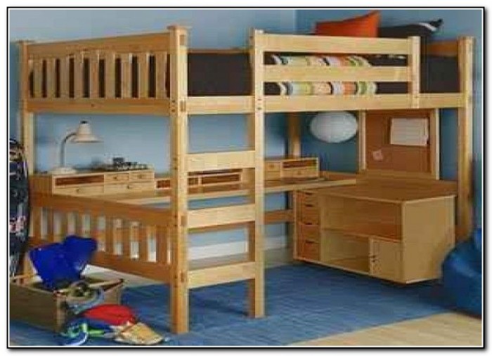 Double Bunk Bed With Desk Underneath Beds Home Design Ideas Queen Bunk Bed With Desk Underneath