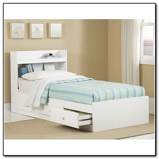 Twin Storage Bed With Headboard Twin Storage Bed With Headboard