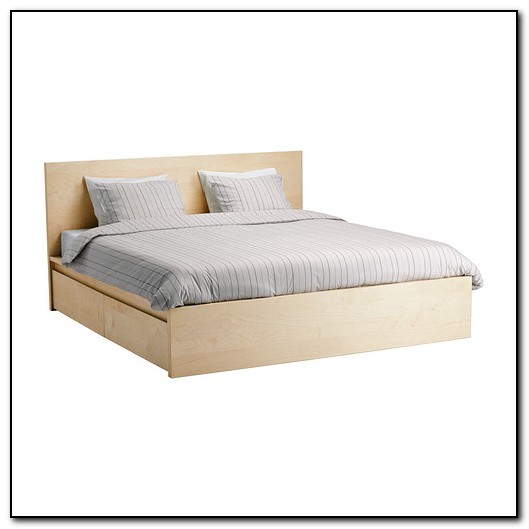 Malm High Bed Frame 4 Storage Boxes Malm High Bed Frame 4 Storage Boxes