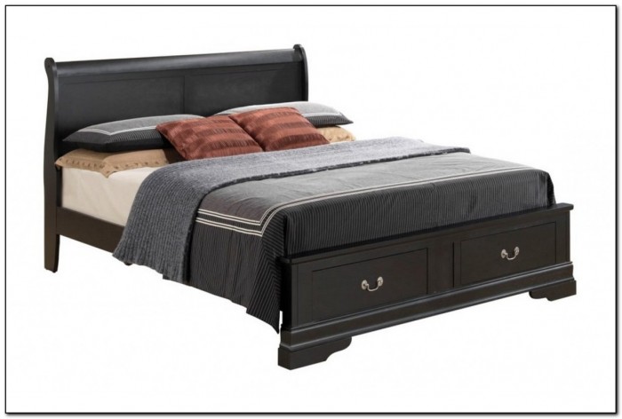 Black King Size Storage Bed Black King Size Storage Bed
