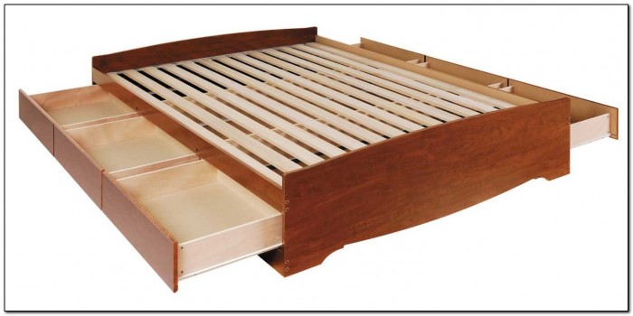 Solid Wood Platform Bed With Storage Solid Wood Platform Bed With Storage