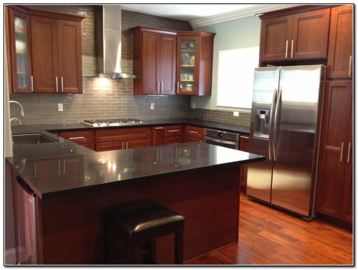 Kitchen Backsplash Tile Cherry Cabinets Kitchen Backsplash Tile Cherry Cabinets
