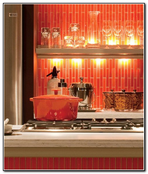 Red Kitchen Backsplash Tiles Red Kitchen Backsplash Tiles