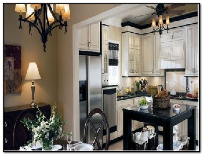 Toasted Almond Kitchen Cabinets - #Coconut #cabinets are paired with