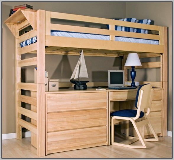 Bunk Bed With Desk Underneath Plans Bunk Bed With Desk Underneath Plans