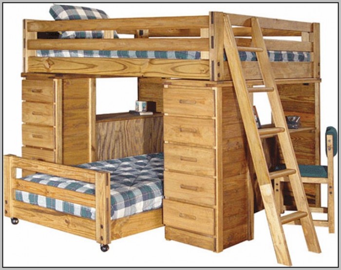 Bunk Beds With Desk Underneath Plans Bunk Beds With Desk Underneath Plans