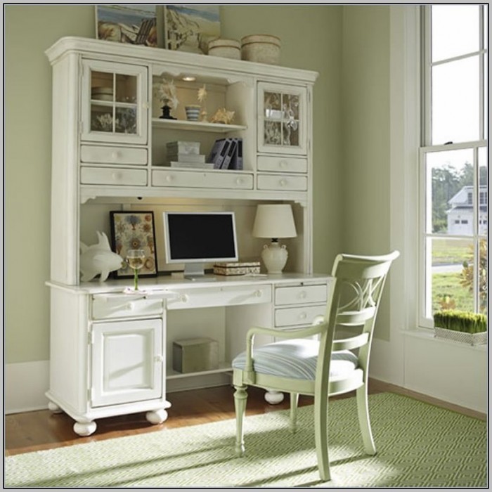Computer Desk With Hutch White Computer Desk With Hutch White