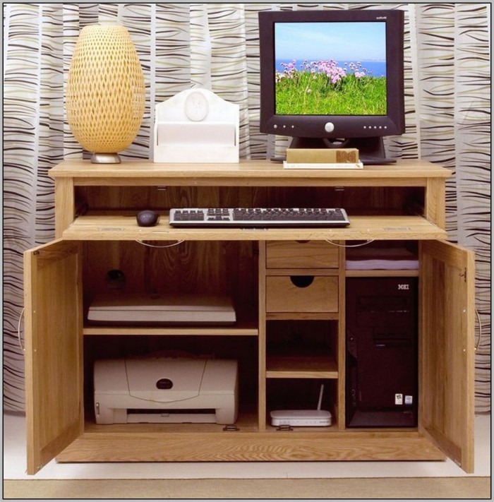 Hidden Computer Desk Furniture Hidden Computer Desk Furniture