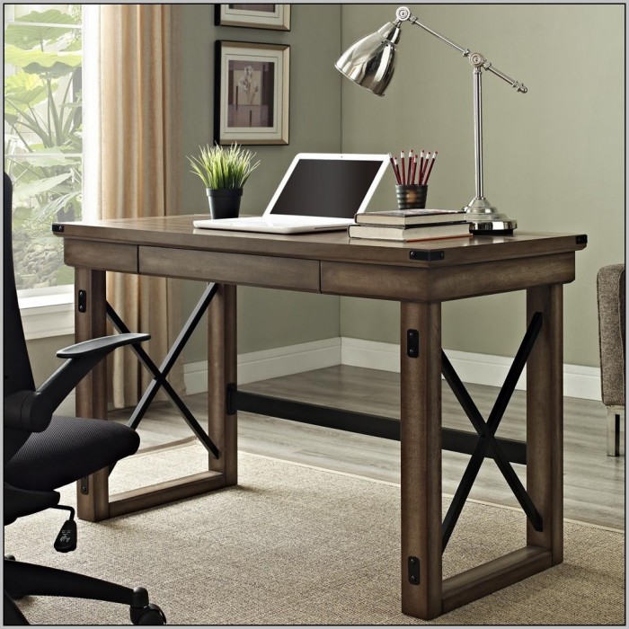 Rustic Oak Computer Desk - Desk : Home Design Ideas 