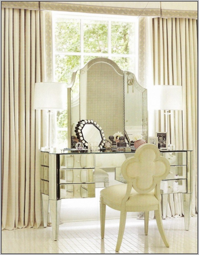 White Vanity Desk With Mirror White Vanity Desk With Mirror