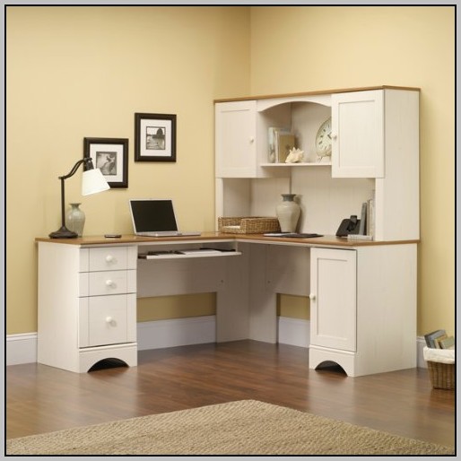 White Corner Desk With Hutch Ikea Desk Home Design