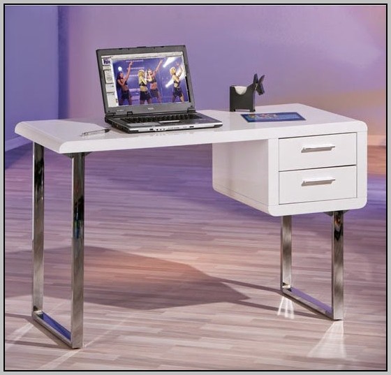 White High Gloss Corner Computer Desk Desk Home Design Ideas