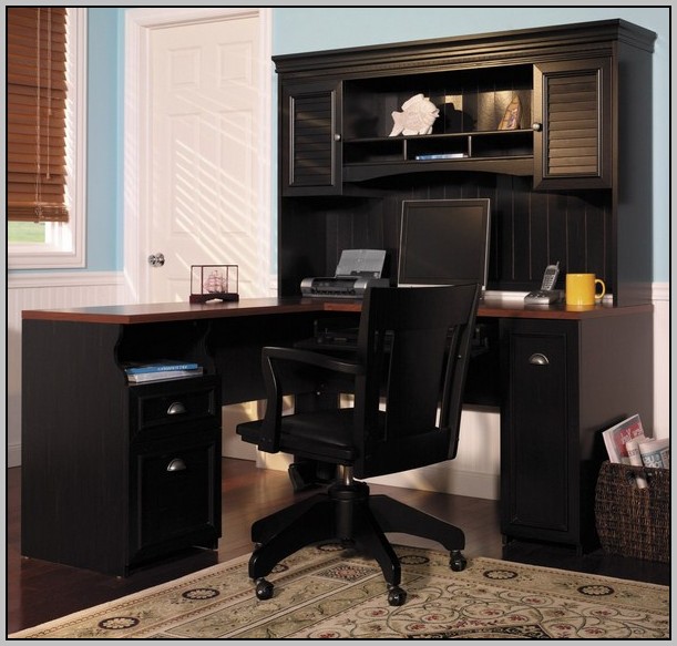Wood Corner Desk With Storage Wood Corner Desk With Storage