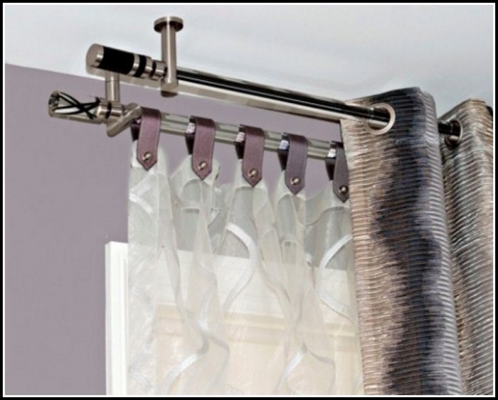 Black Iron Double Curtain Rod Bracket Curtains Home Design Ideas Black Iron Double Curtain Rod