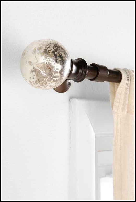 Glass Ball Curtain Rod Finials Curtains Home Design Ideas