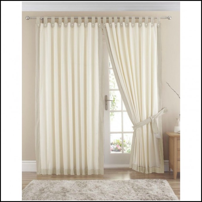 Cream Cotton Tab Top Curtains Cream Cotton Tab Top Curtains