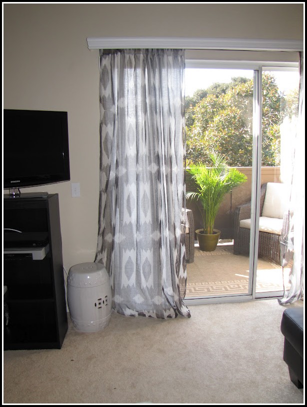 Curtains Over Vertical Blinds Sliding Glass Doors
