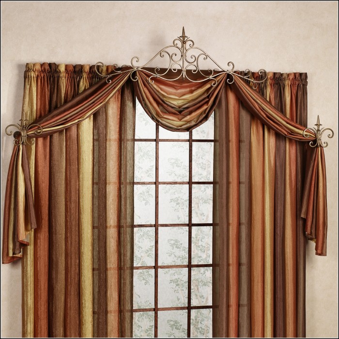Decorative Side Panel Curtain Rods Curtains Home Design Ideas