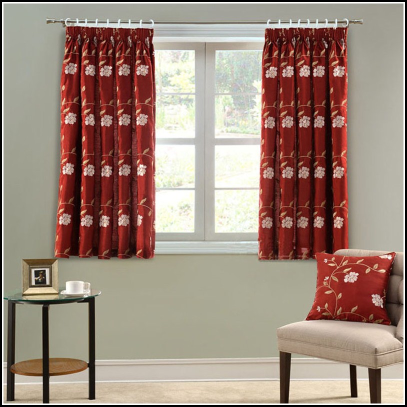  Red  Curtains  In Living  Room  Curtains  Home Design  Ideas  