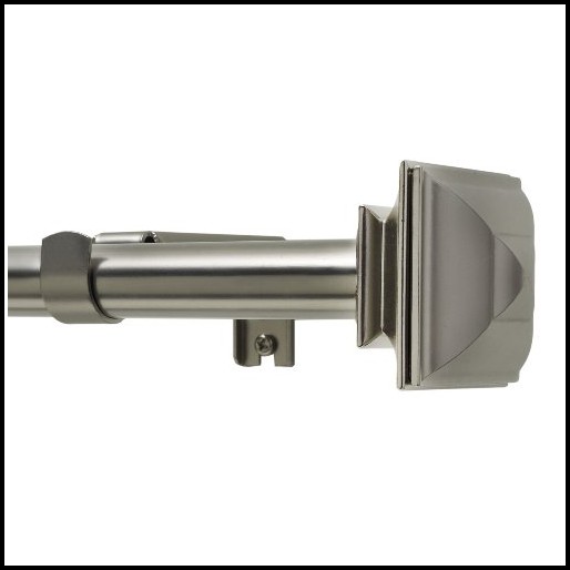 Satin Nickel Double Curtain Rod Satin Nickel Double Curtain Rod