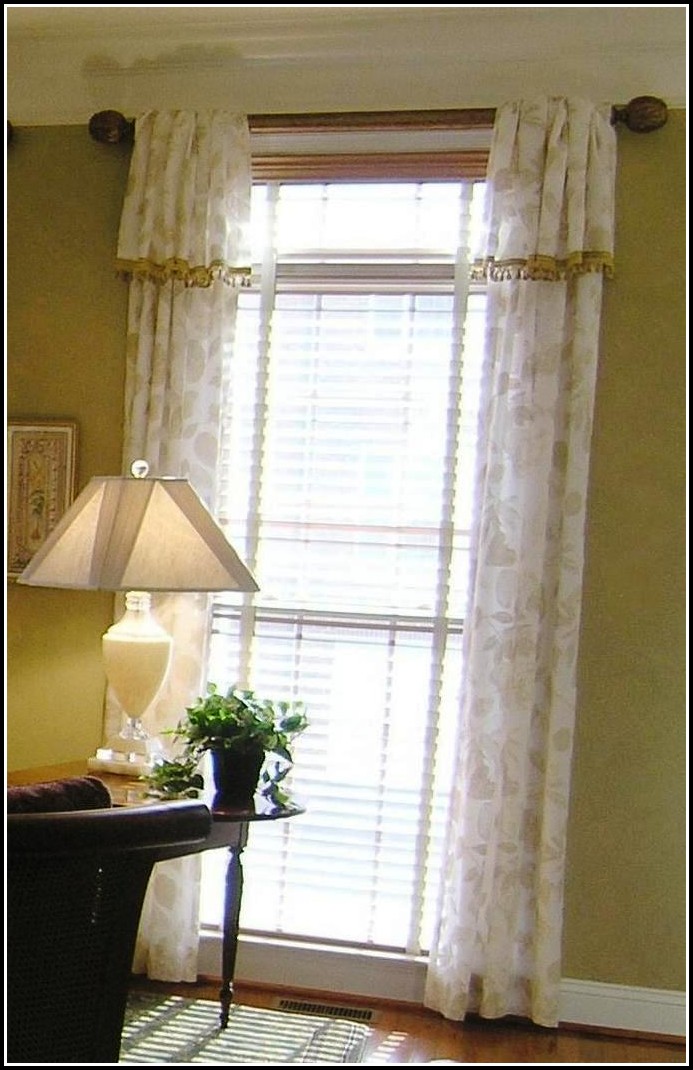 Outside Mount Wood Blinds With Curtains Outside Mount Wood Blinds With Curtains