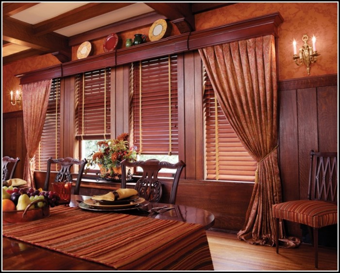Curtains With Wood Blinds Curtains With Wood Blinds