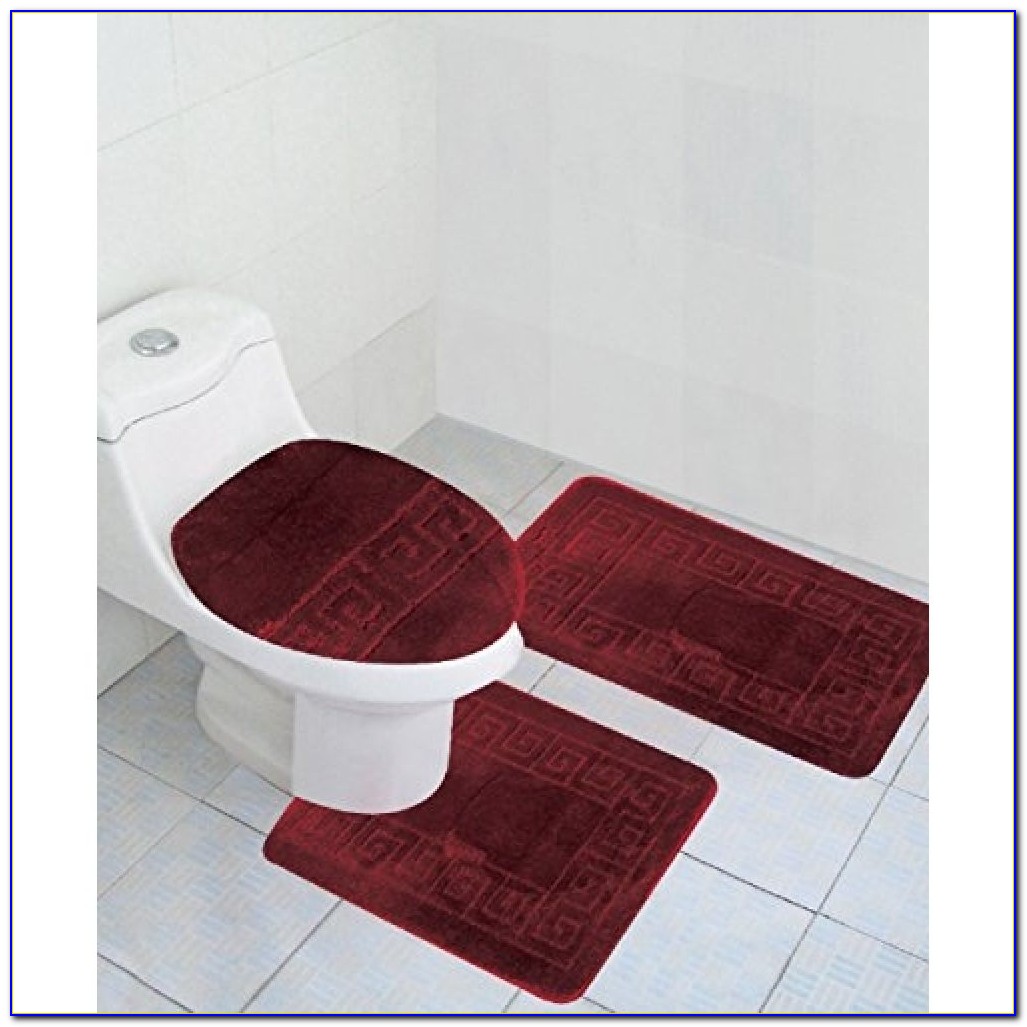 Burgundy Color  Bath  Rugs  Rugs  Home Design Ideas  