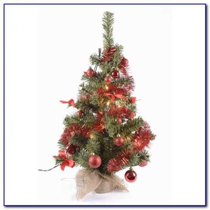 Pre Decorated Tabletop Artificial Christmas Trees Pre Decorated Tabletop Artificial Christmas Trees