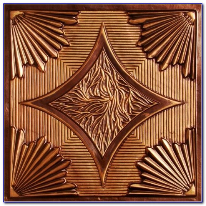 Faux Tin Ceiling Tiles Copper Faux Tin Ceiling Tiles Copper
