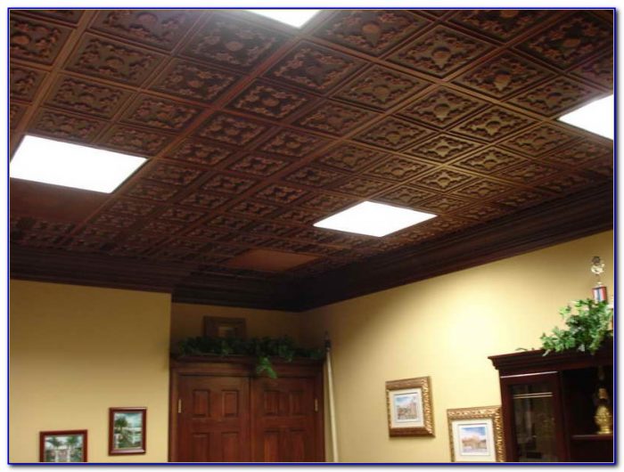 Faux Tin Ceiling Tiles Installation Faux Tin Ceiling Tiles Installation