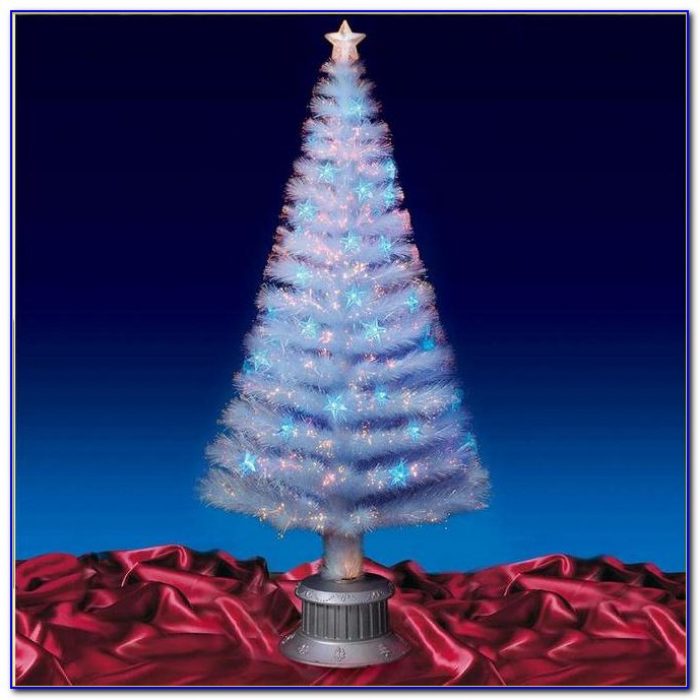 Fiber Optic Color Changing Spinning Tabletop Christmas Tree Fiber Optic Color Changing Spinning Tabletop Christmas Tree