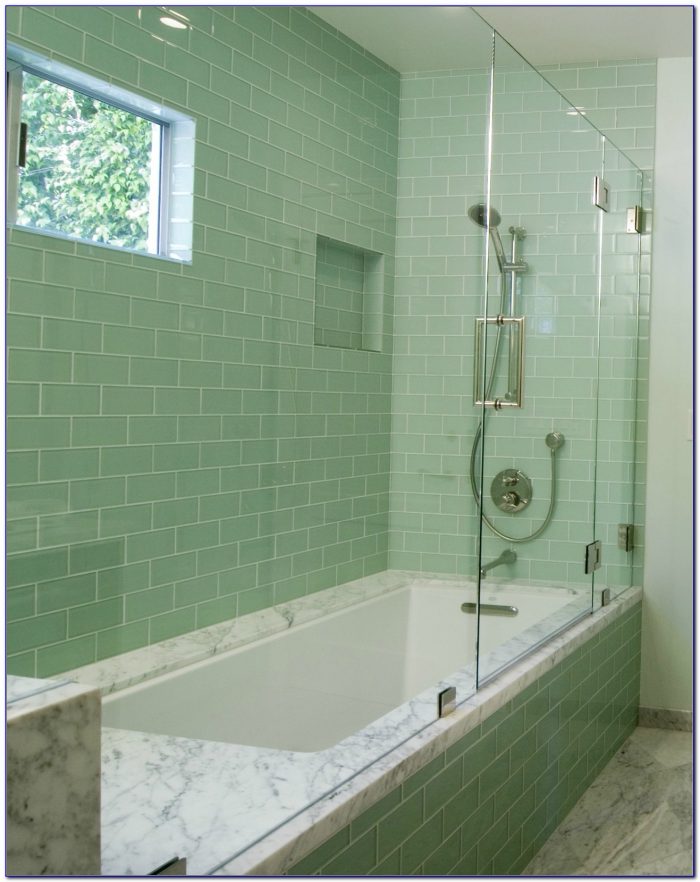 Glass Subway Tile Bathrooms Glass Subway Tile Bathrooms