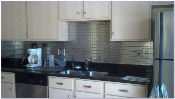 Installing Stainless Steel Subway Tile Backsplash Installing Stainless Steel Subway Tile Backsplash