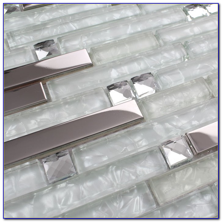 Clear Glass Mosaic Tile Backsplash Tiles Home Design Ideas 