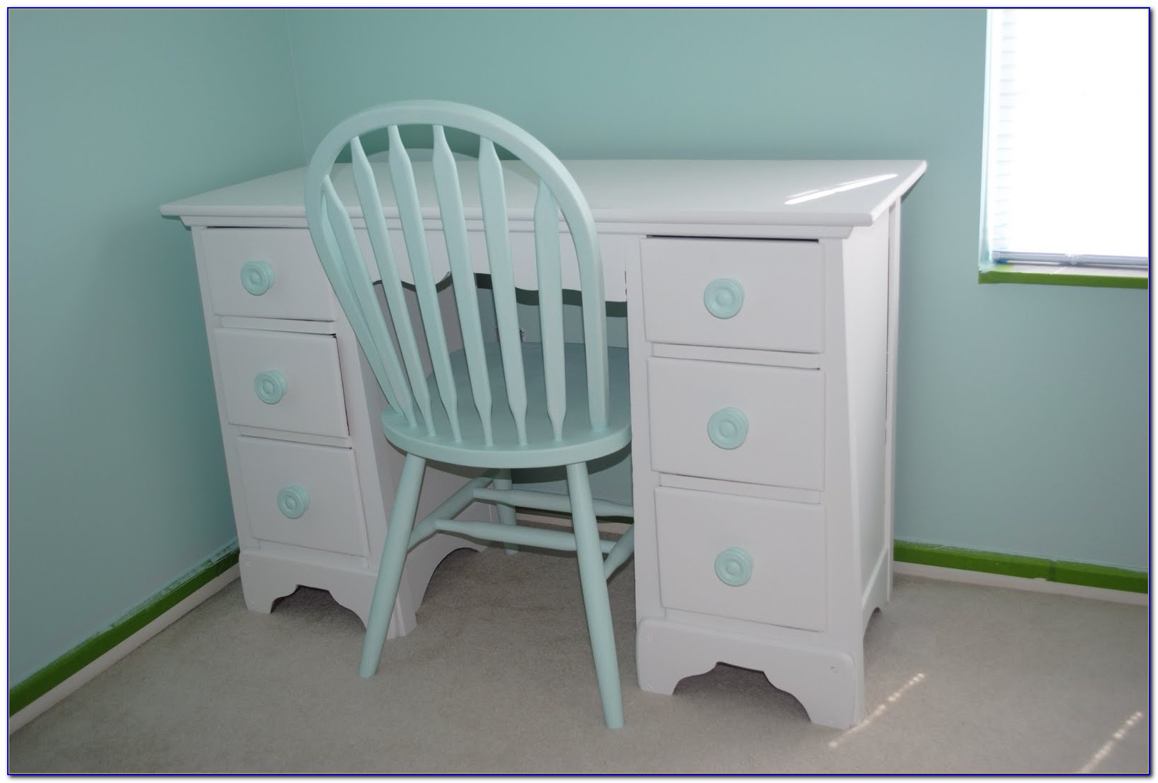 Desk With Drawers On Both Sides White Desk Home Design Ideas 