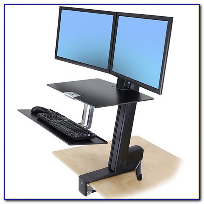 Dual Monitor Adjustable Stand Up Desk Dual Monitor Adjustable Stand Up Desk