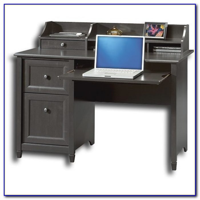 Sauder Edge Water Computer Desk Chalked Chestnut With Sauder Edge Water Computer Desk With Hutch Home