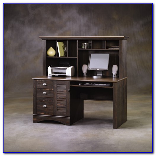 Sauder Harbor View Computer Desk With Hutch Assembly Instructions Desk Home Design Ideas 