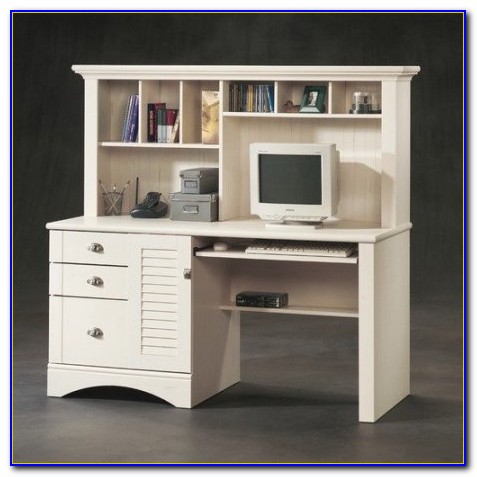 sauder orchard hills computer desk with hutch white