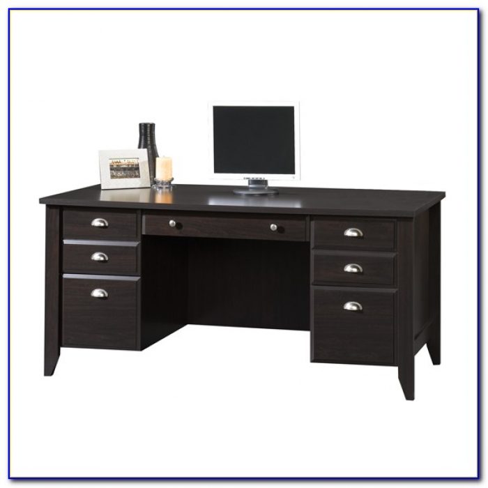 Sauder Shoal Creek Computer Desk In Soft White Finish Sauder Shoal Creek Executive Desk Assembly Instructions Computer