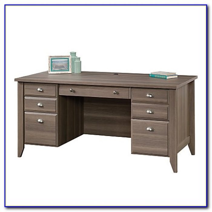 Sauder Shoal Creek Executive Desk White Sauder Shoal Creek Executive Desk White