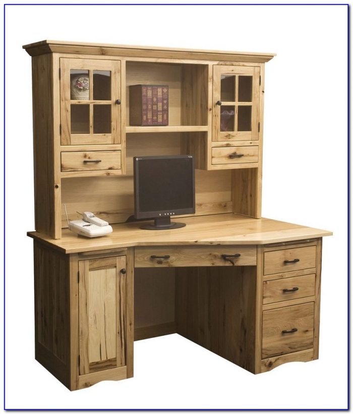 Solid Wood Corner Desk With Hutch Solid Wood Corner Desk With Hutch