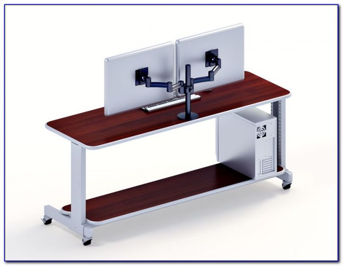 Computer Desk Dual Monitor Mount Computer Desk Dual Monitor Mount