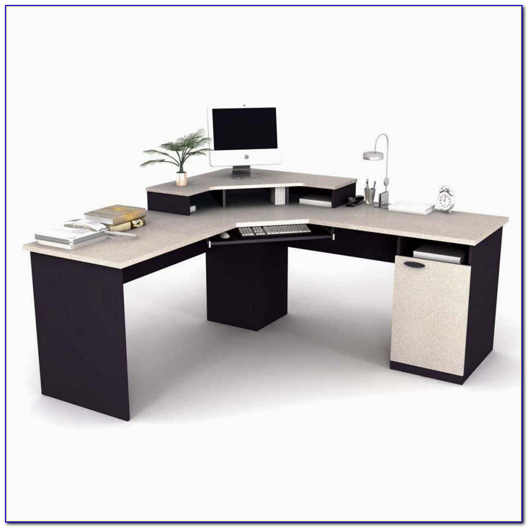 L shaped computer desk